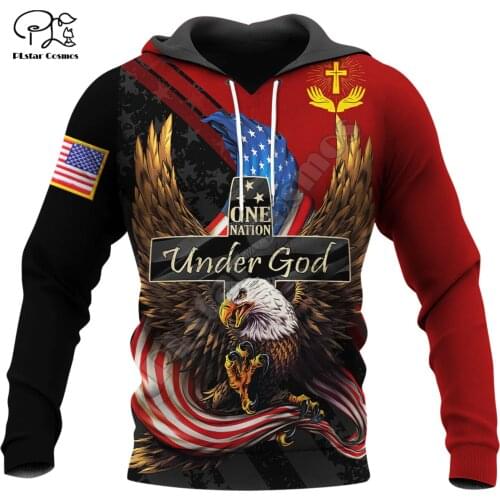 PLstar Cosmos US Army Eagle Marine Military Camo Suit Veteran NewFashion 3DPrint Men/Women Streetwear Pullover Jacket Hoodies 16