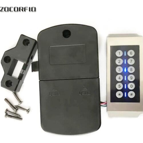 Drawer Combination Lock Touch Keypad Password Key Access Cabinet Door Lock Digital Electronic Security Coded For Locker