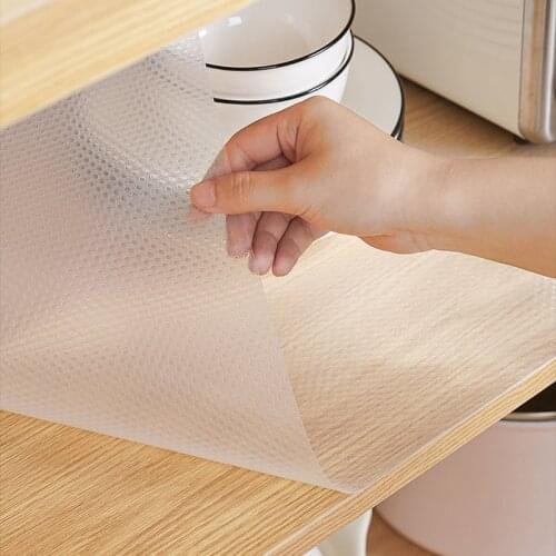Drawer Mat Oil-proof Moisture Kitchen Table Cabinet Shelf Liner Mats Cupboards Pad Paper Non-slip Waterproof Closet Placemat