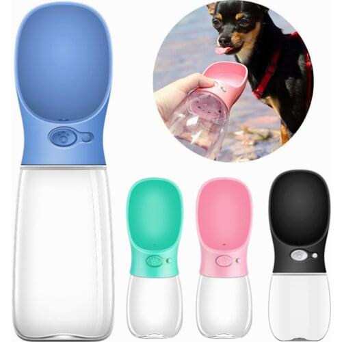 Do Dower Pet Dog Water Bottle Feeder Bowl Portable Water Food Bottle Pets Outdoor Travel Drinking Dog Bowls Water Bowl for Dogs