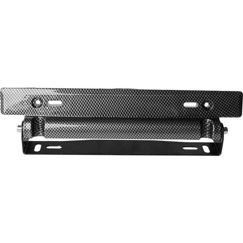 2021 New Universal Racing Carbon Fiber Adjustable Number Car License Plate Frame Holder