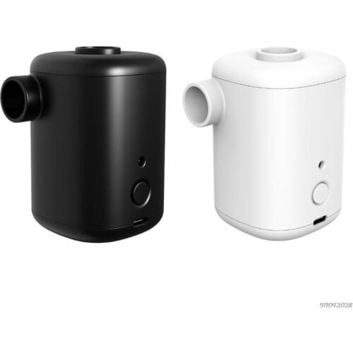 Portable Wireless Mini Electric Air Pump with 3000mAh Battery USB Rechargeable 4Nozzles Inflator for Swimming Ring 21 wholesales