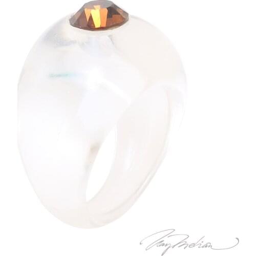 Ring Methacrylate METAOVALS Transparent Collection CROWN