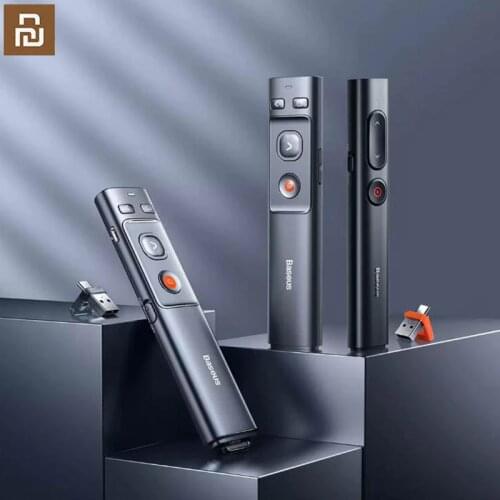Mi jia Youpin ppt page pen red laser 100m one click link USB + type-C universal, laser remote control 90 day endurance Flip pen