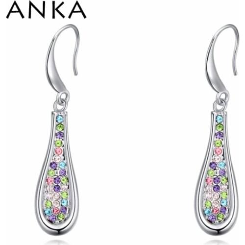 ANKA crystal string pendant earrings made with genuine czech crystal wholesale gift fashion brand new #115597
