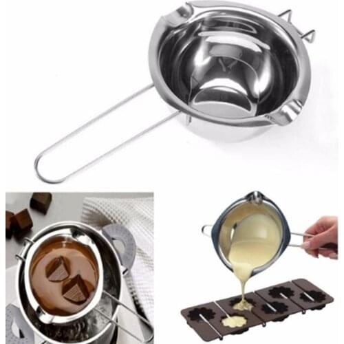 Steel Thick Chocolate Pan Pot Butter Heating Melting Heating Chocolate Milk Maker Pastry Tools Accessories Baking