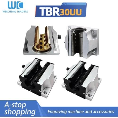 TBR30UU Slide Linear Bearings,Widen open box type,Cylinder axis TBR30 Linear motion ball silide units,CNC parts High quality