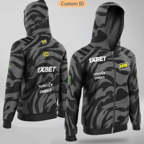E-Sports Player Jerseys Team NAVI Uniform Top Quality For Men Women Custom ID Jacket Hoody Customized Name Sweatshirt Hoodies
