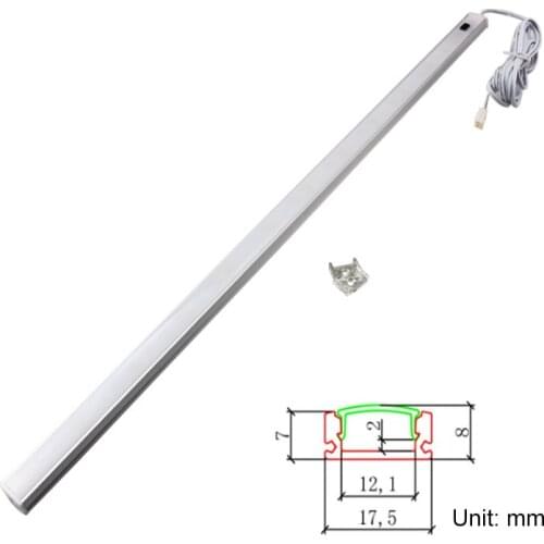 1 meter DC12V 15W IR Body Motion Detector Sensor Led light tube 69leds 1100LM hand scanning wardrobe closet wall Cabinet light