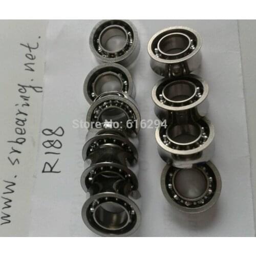 10pcs-- R188kk(6.35*12.7*4.762) R188UU / 10 steel balls / R188 YOYO ball bearings / U-groove bearings