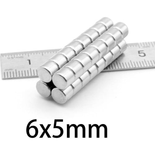 20-300pcs 6x5mm Rare Earth Neodymium Magnets 6mmx5mm Super Powerful Strong Magnets 6*5mm Small Round Diameter 6*5