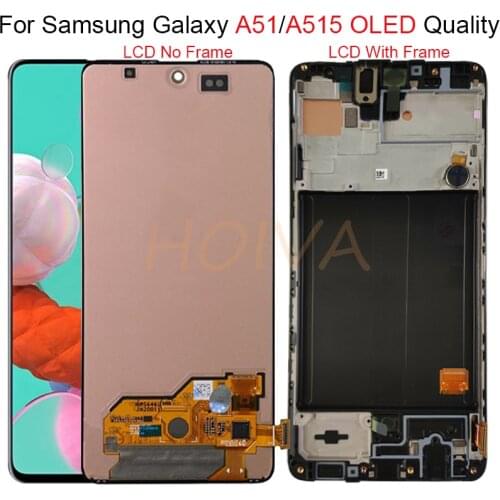 6.5'' OLED Display For Samsung Galaxy A51 LCD A515 A515F A515F/DS A515FD Touch Screen With Frame Digitizer Assembly
