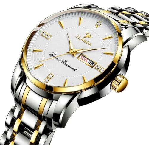 JLANDA Original Watch Men Top Brand Luxury Quartz Military Watches Waterproof Luminous Hands Date Week Wristwatch Clock J6608M