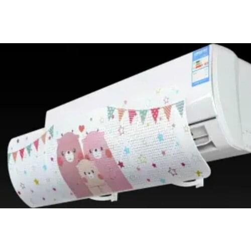 Air Conditioner Cover Windshield Air Conditioning Baffle Shield Wind Guide Month Straight Anti-wind Shield Dust Cover E0925