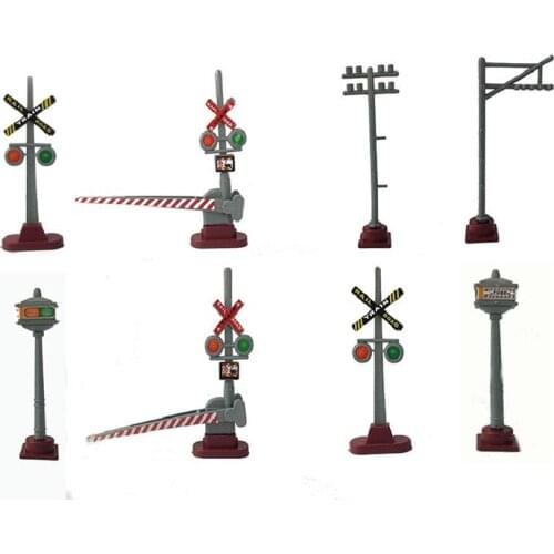 D501suitable for electric train track toy generic track scene accessories 8 signs 8pcs/LOT Childrens puzzle track toys