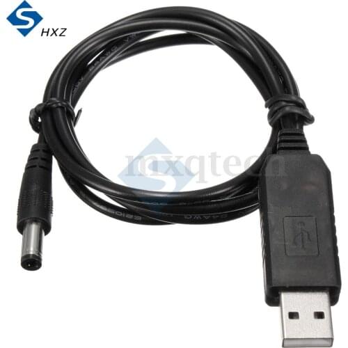 DC-DC USB Step Up Module Converter Adapter Module DC 5V to 9V 12V 1 Meter Boost Cable Line 5.5MMx2.1MM Plug DC Jack