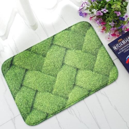 Home Pastoral Style Grass Knot Print Carpets For Living Room Bedroom Carpet Kitchen Floor Cushion Rug Non-slip Doormat Entrance