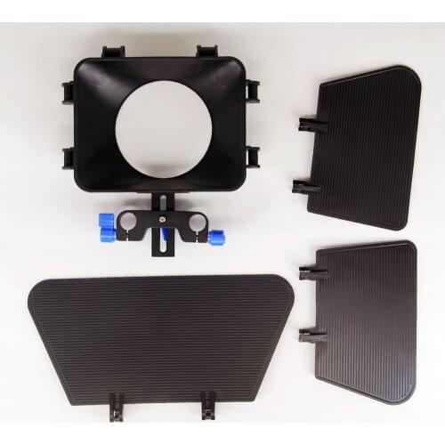 DSLR Matte Box For 15mm Rail Rod Support Follow Focus Rig For Canon 60D 5DII 70D 7D 6D Nikon D7000 d700 d800 Camera Camcorder