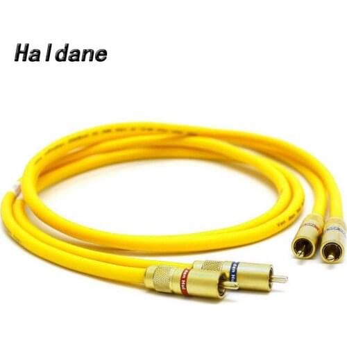 Haldane pair HIFI Audio Amplifier CD DVD player Van Den Hul VDH Hybrid RCA Audio Interconnect Cable 2 RCA to 2 RCA Cable
