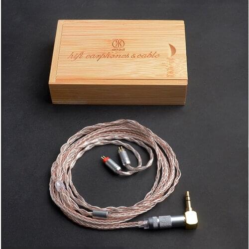 OKCSC 0.78mm Jack 3.5mm Plug Replacement Cable 7N Single Crystal Plated Silver and Copper Upgrade Cord for UE18 JH13 16W4r UM3X