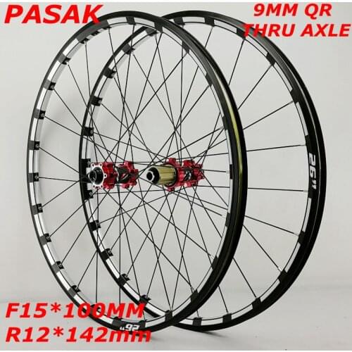 Mountain bike bicycle wheel 26 27.5inch Milling trilateral front 2 rear 4 bearing japan hub super smooth wheel wheelset CNC Rim