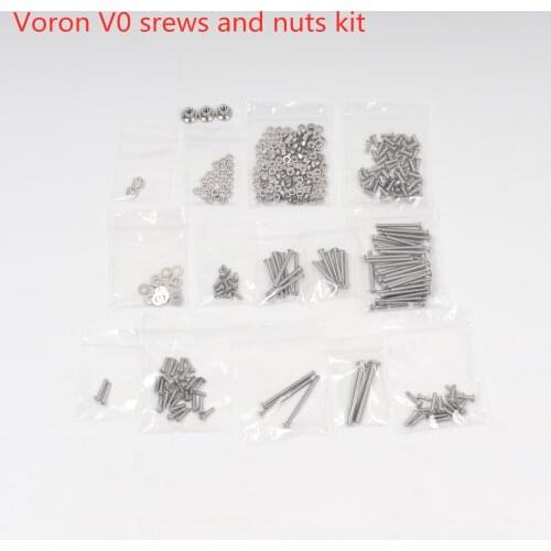 Voron V0 3d printer screws and nuts kit