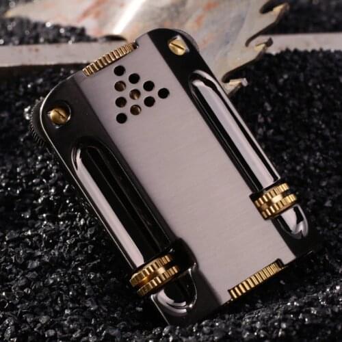 Zorro Creative Personality Custom Gift Mens Double Grinding Wheel Vintage Windproof Torch Kerosene Lighter