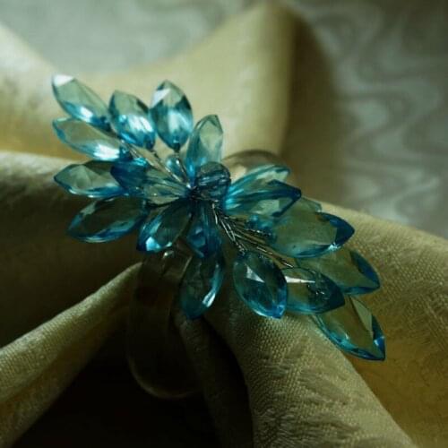 Crystal, flower,decoration napkin ring,acrylic napkin ring