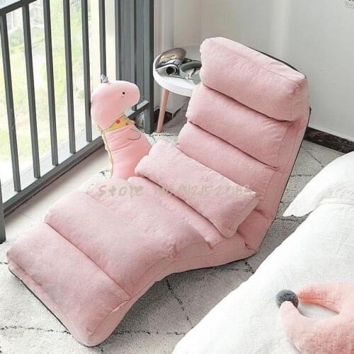 Lazy sofa tatami bay window chair backrest balcony lazy chair bedroom single recliner net red folding sofa