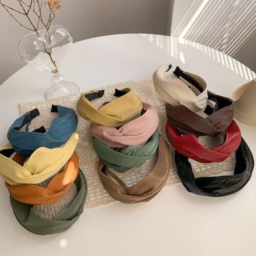 Fashion Womens Wide Brim Headband Leather Hoop PU Headband Girl Headwear Headband Hair Accessories