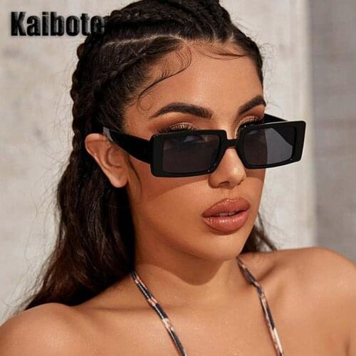Kaibote S-98040 Fashion Ladies Sunglasses Rectangle UV Protection Eyeglasses High Quality Sun Glasses Outdoor Eyewear Female