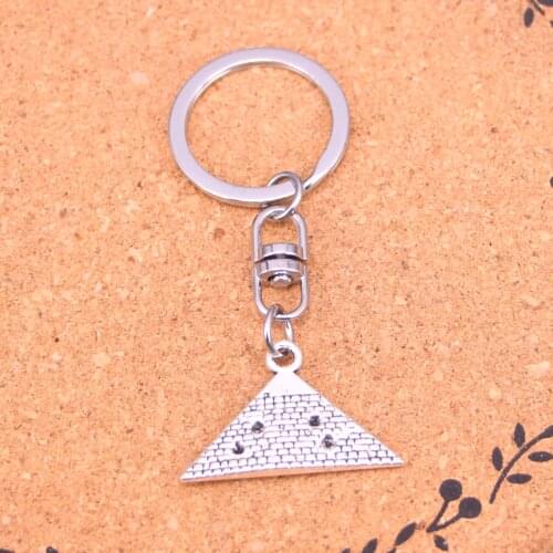 Fashion Egypt pyramid Keychain Pendant Key Rings Shoulder Bag Purse Car Accessories for Women Girl Kids
