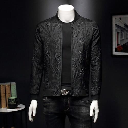 2020 Autumn Casual Coat Flower Slim Fit Pattern Bomber Jacket Men 5xl Chaqueta Hombre Jaqueta Masculino