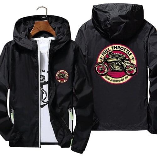 Mens Summer Jacket Cafe Racer Motorcycle Thin Windbreaker Packable Skin Coat Reflective Sunscreen Beach Jackets Plus Size 7XL
