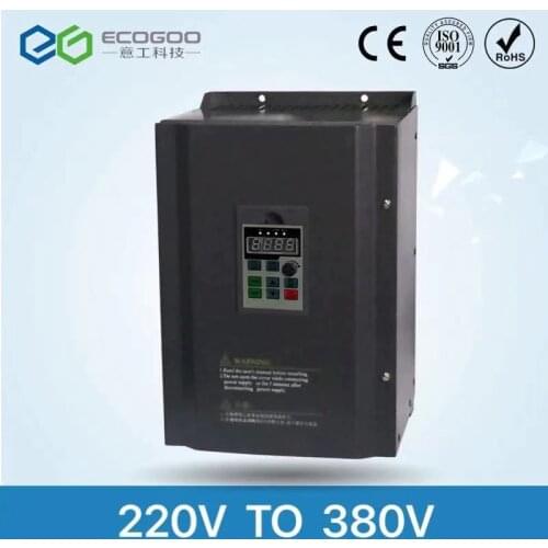 Single-phase 220V to Three phase 380V vfd motor control ac frequency inverter 22kw