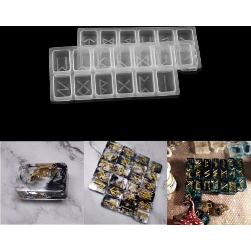 Crystal Mirror Energy Symbol Epoxy Resin Molds Rune Symbol Resin Mold For DIY Resin Epoxy Casting Mold Silicone Jewelry Making