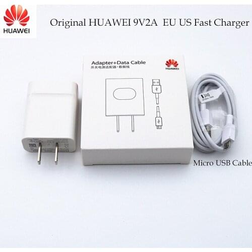 Huawei Mate 8 S 7 Nova Lite USB Wall Charger Micro USB Cable Fast Quick Travel Adapter 9V2A Honor 9i 9 8 Lite P8 max Play 7 7i 6