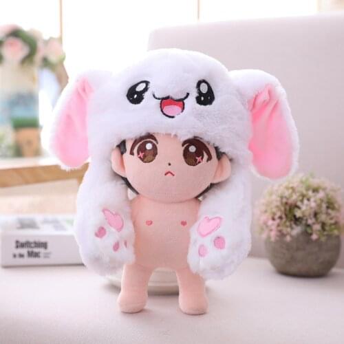 20-25cm GOT7 Doll Cap Doll Accessories Cap Pop Moving Ear Hat Rabbit Hat