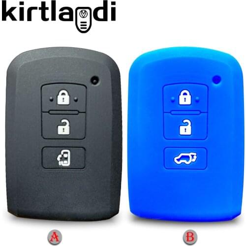 Silicone Key Case Cover for Toyota Camry Rav4 Highlander Yaris Land Cruiser Avalon Keyless Shell Skin Keyring Key Chain Holder