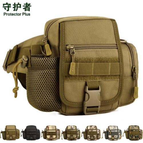 Vertical version tactical riding bag messenger bags travel kit bag water bottle sports waist pack A3169
