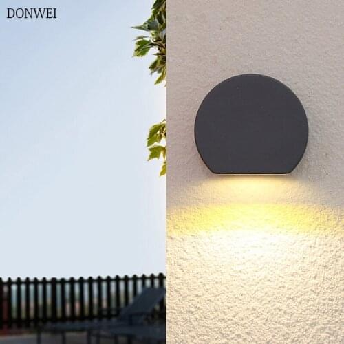 Waterproof IP55 LED Porch Lights Surface Mounted 3W Outdoor Wall Light Sconce Balcony Terrace Decoration Lighting Lamp AC85-265V