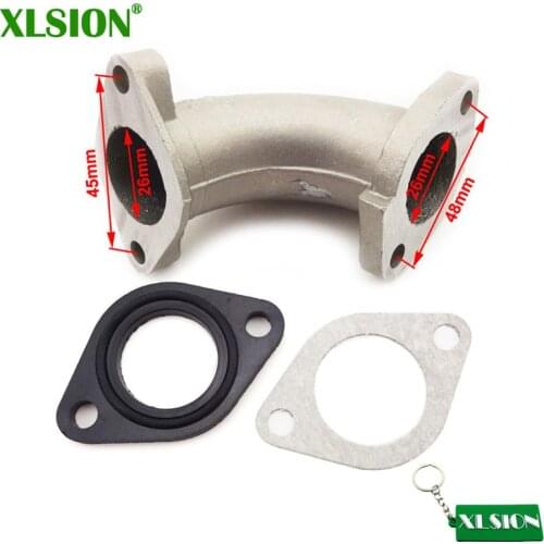 XLSION 26mm Manifold Intake Pipe For Chinese 110cc 125cc 140cc Pit Dirt Bike