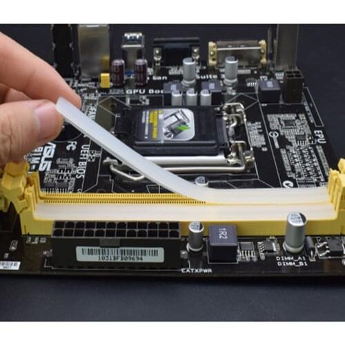 2pcs Silicone Dust Plug Memory Card Slot Sealing Plug Protective Dust Cover for Desktop Computer DDR3 DDR4