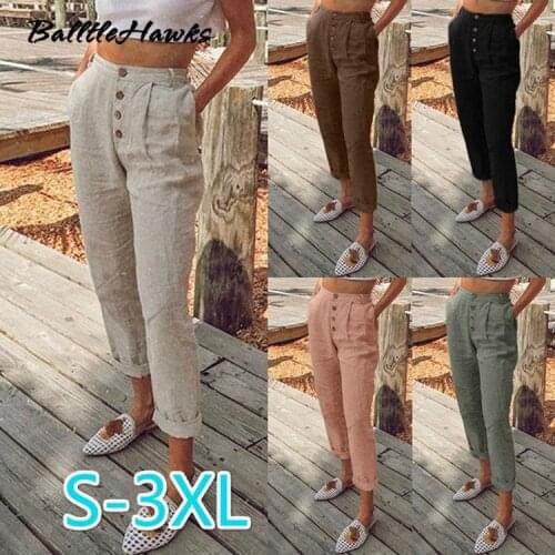 2021 New Fashion womens summer Plus Size 3XL trousers Women High Waist Slim Harem Pants Women Casual Pants For women