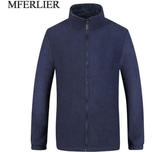 Winter Plus size jackets men 5XL 6XL Bust 130cm Fleece jackets men 4 colors