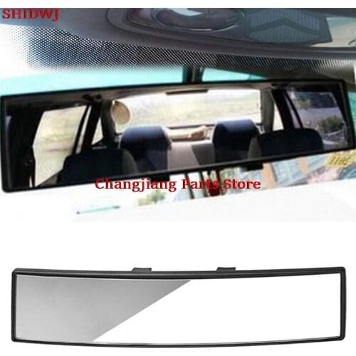 1pc 300mm Panoramic Curve Convex Interior Clip On Panoramic Rear View Car Mirror Proof Mirror Outlook Interior