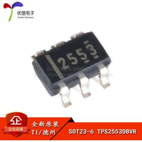 Genuine original patch TPS2553DBVR SOT23-6 adjustable flow restrictor distribution switch