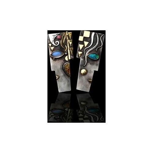 925 STERLING SILVER FANCY SIDES WOMEN DESIGN EARRINGS