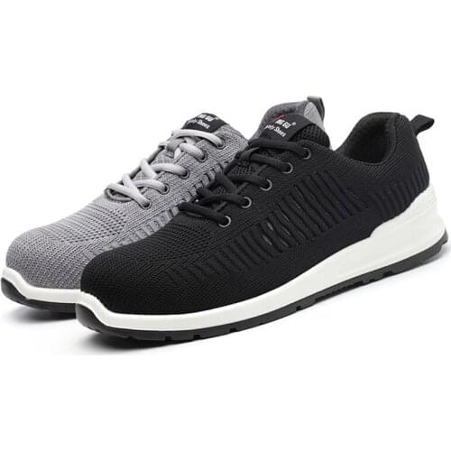 AC1302 Acecare Lightweight Safety Shoes For Men Labor Oil Resistant Breathable Mesh Steel Cap Round Toe Working Protection Shoes