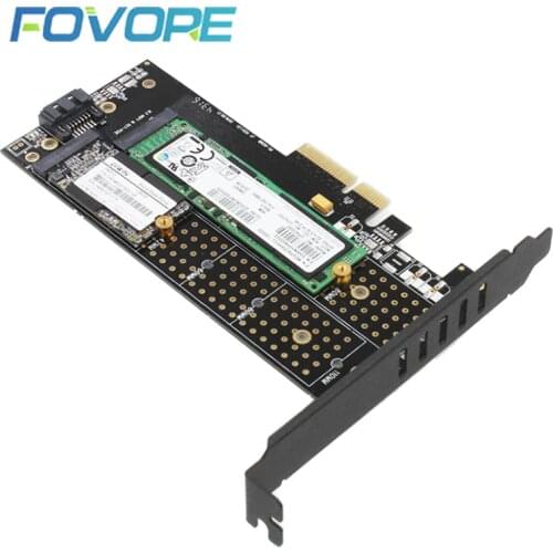 PCI e to M2 adapter SSD M2 m key b key AHCI PCI e X4 NGFF NVMe adapter M.2 PCIe PCI-express 4X converter Card